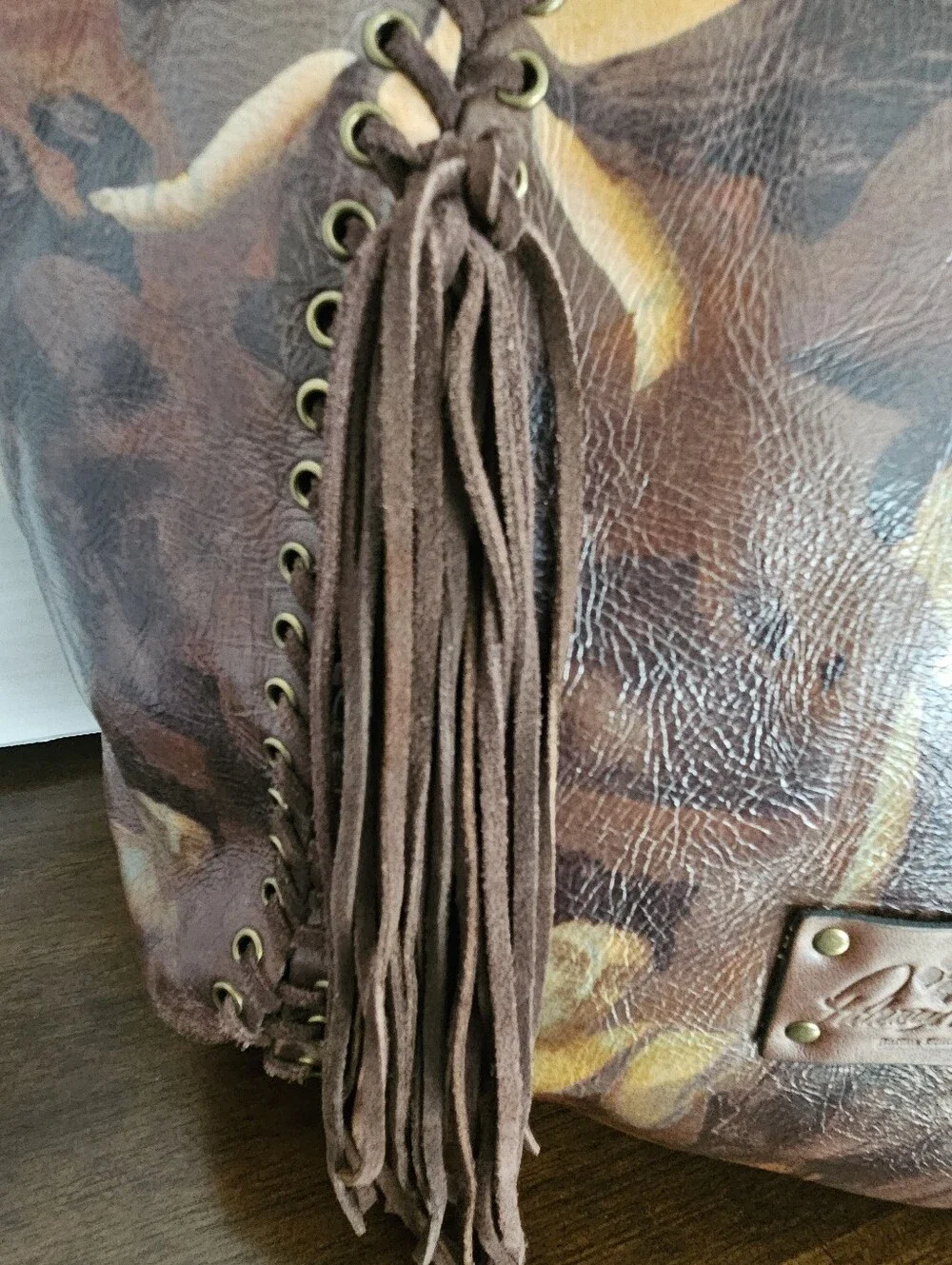 Patricia Nash Renaissance Revival Benvenuto Leather Tote Bag Limited Edition - Picture 10 of 16